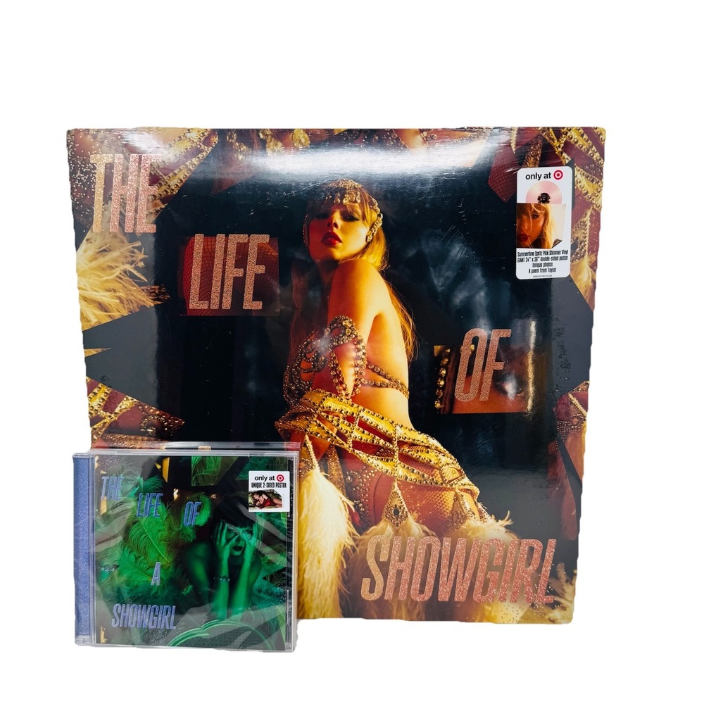 Taylor Swift- The Life of a Showgirl‎ LP Vinyl, CD & Unique Poster Bundle